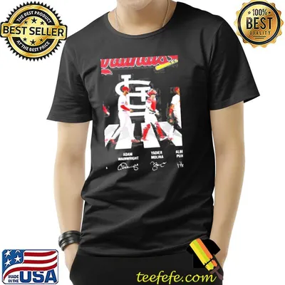 The cardinals nolan arenado adam wainwright yadier albert pujols abbey road signatures shirt