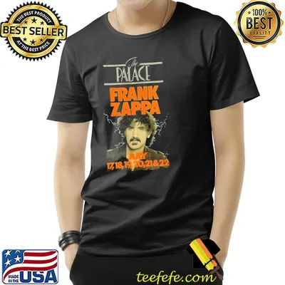 THe Palace Frank Zappa July 17 18 19 20 21 & 22 Shirt