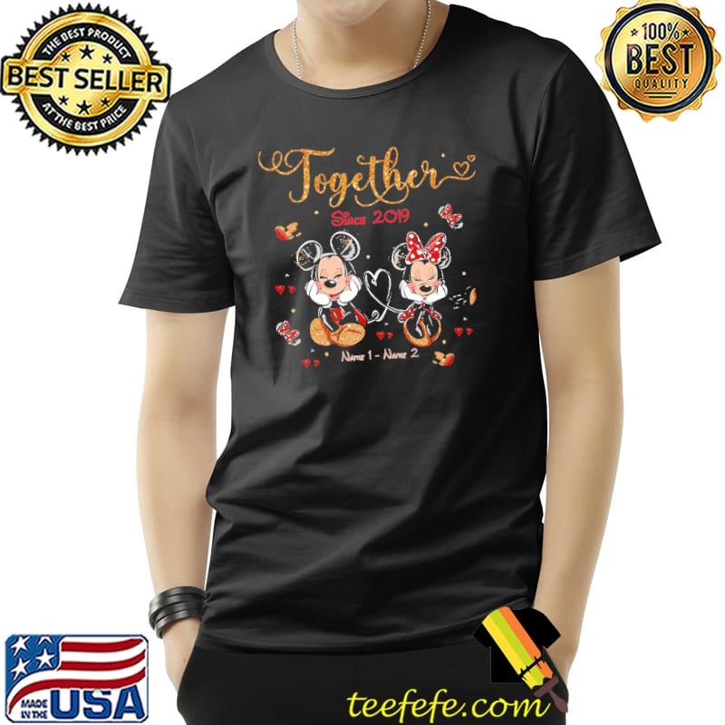 Together Since 2019 Couple Mickey Shirt