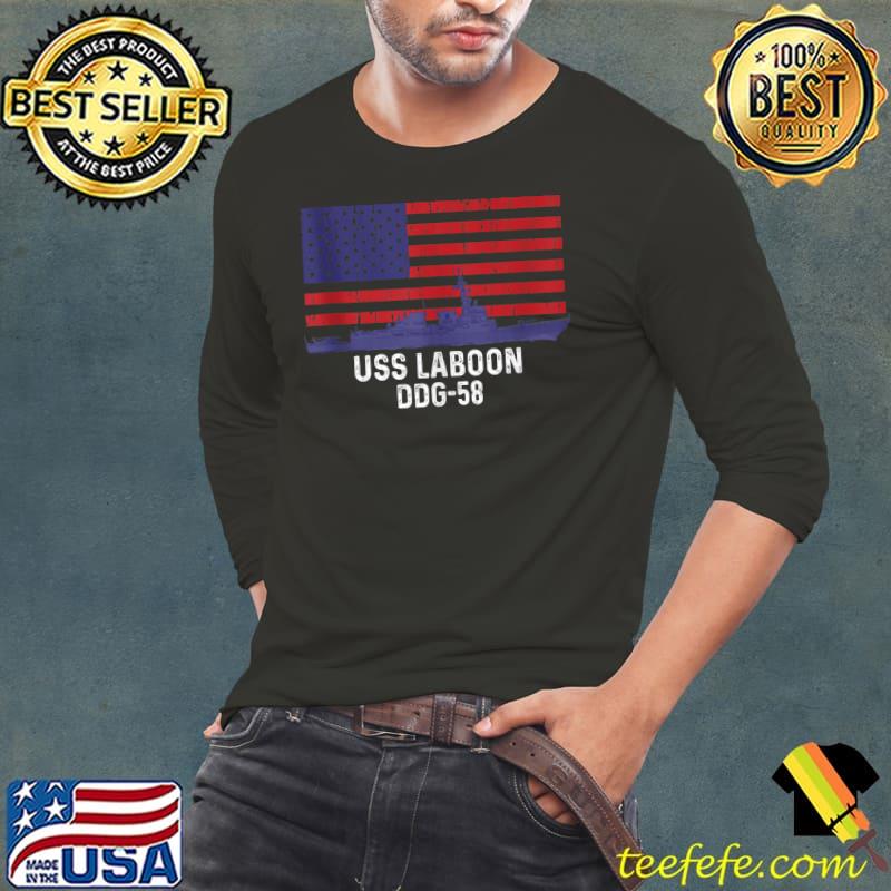 US Military Destroyer American flag T- Long Sleeve Tee US Military Destroyer American flag T- Long Sleeve Tee