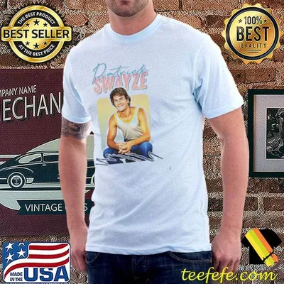 Vintage light style patrick swayze shirt