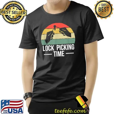 Vintage Retro Lock Picking Time T-Shirt