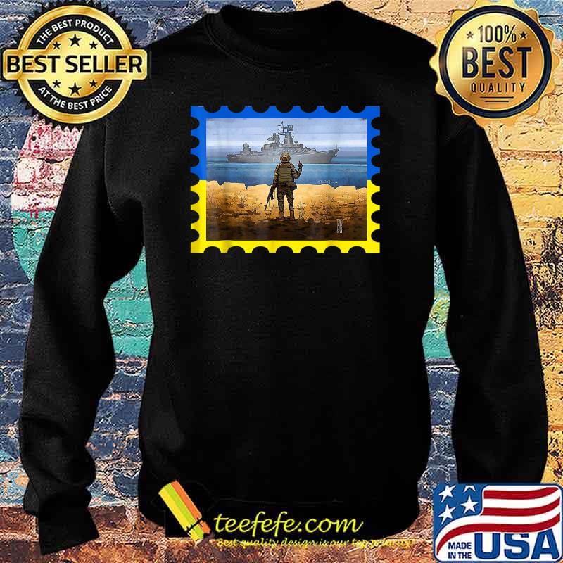 Vintage Ukraine Postage Stamp Flag Pride T-Shirt Sweater Vintage Ukraine Postage Stamp Flag Pride T-Shirt Sweater