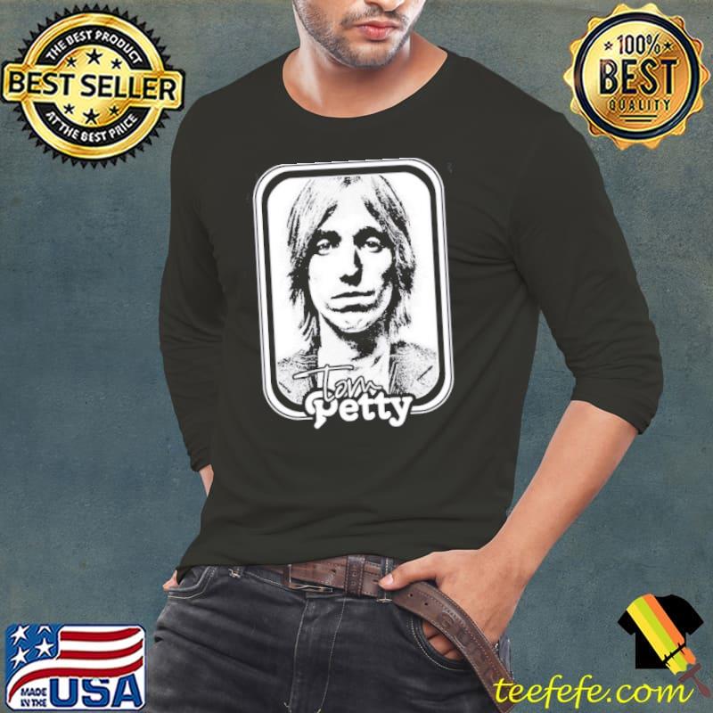 White retro style tom petty Long Sleeve Tee White retro style tom petty Long Sleeve Tee