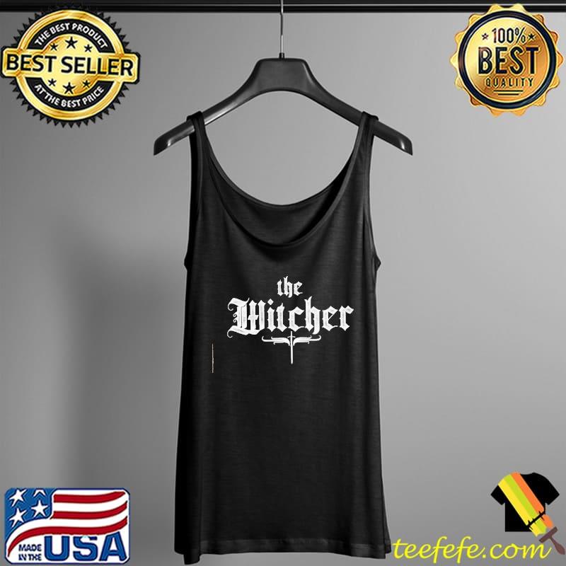 Witcher white calligraphic inscription the witcher Tank Top Witcher white calligraphic inscription the witcher Tank Top