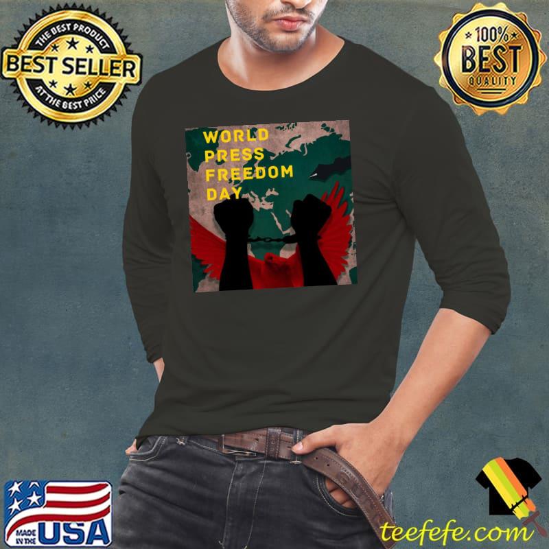 World Press Freedom Day T-Shirt Long Sleeve Tee World Press Freedom Day T-Shirt Long Sleeve Tee