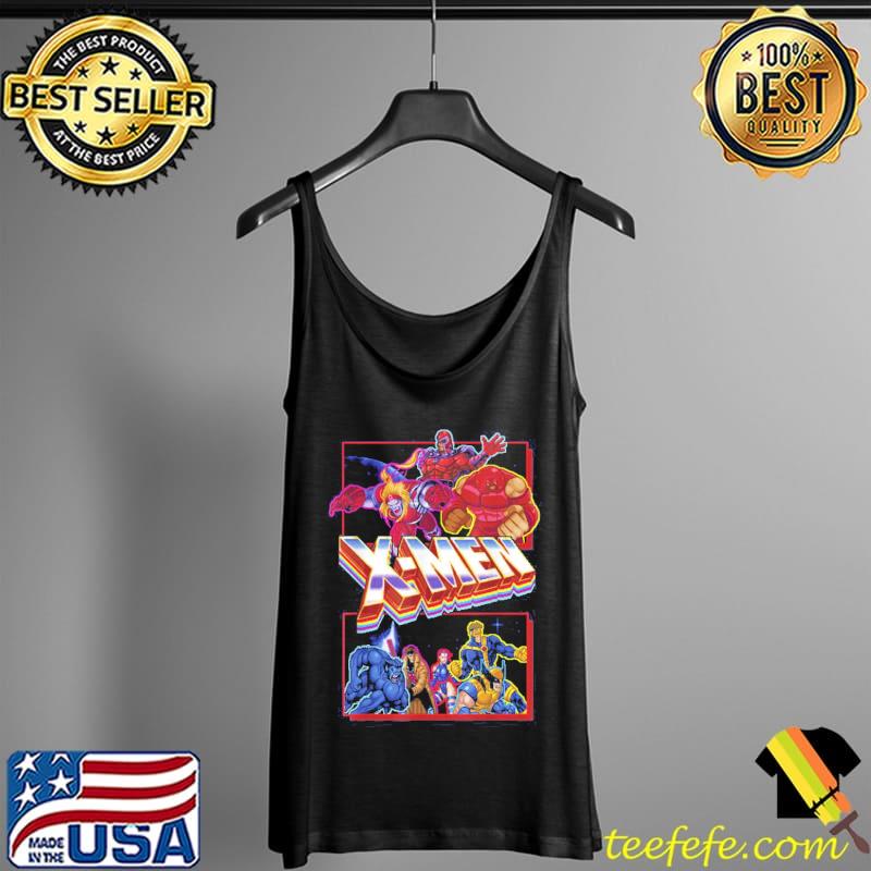 X Men Retro Video Game Logo Panels Shirt Tank Top X Men Retro Video Game Logo Panels Shirt Tank Top