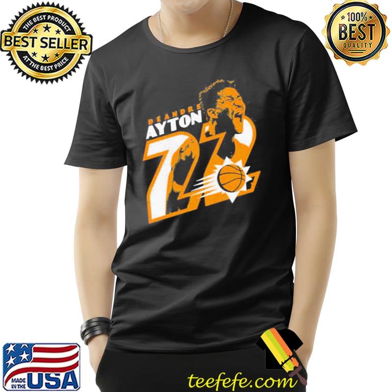 Yellow style deandre ayton 22 phoenix suns basketball shirt