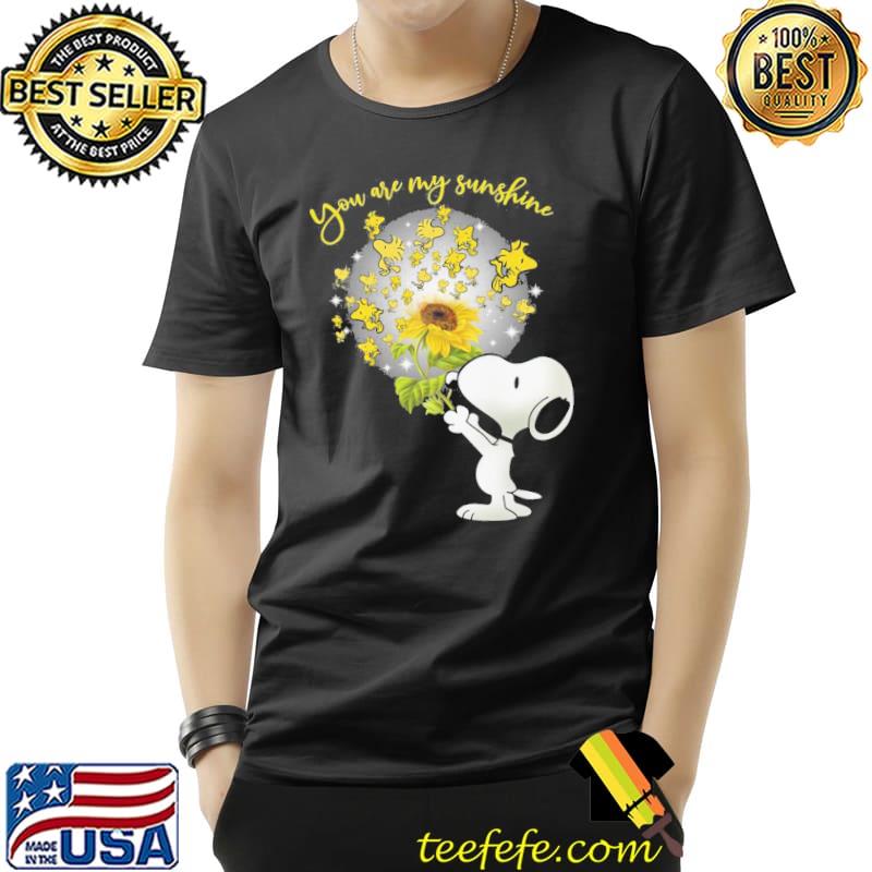 You are my sunshine sunflowers snoopy woodstock shirt