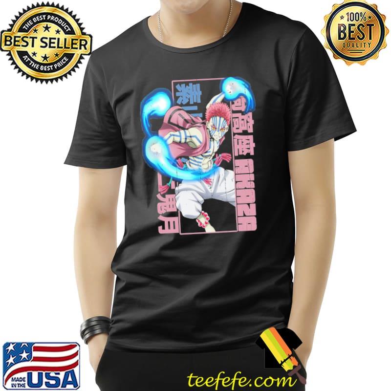 Akaza kimetsu no yaiba anime shirt