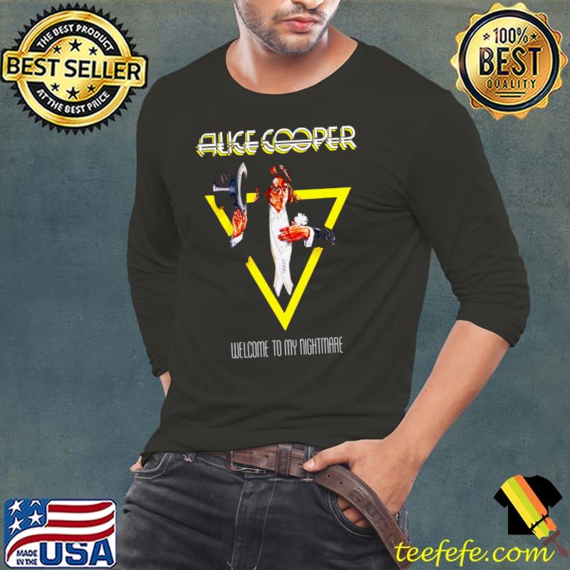 Alice cooper welcome to my nightmare T-Shirt Long Sleeve Tee Alice cooper welcome to my nightmare T-Shirt Long Sleeve Tee