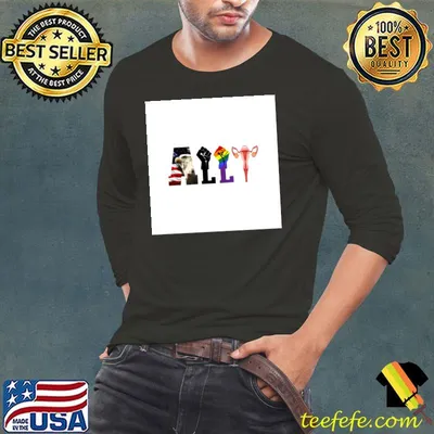 ALLY American flag Black live matter LGBT T-shirt