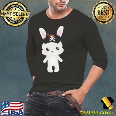 Animal pirate bunny themed birthday shirt