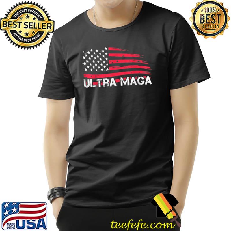 Anti Joe Biden Ultra Maga Graphic Flag T-Shirt Anti Joe Biden Ultra Maga Graphic Flag T-Shirt