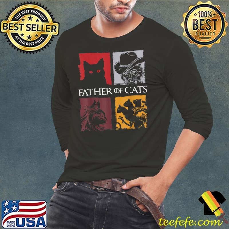Cat Lovers Cat Dad Fabulous Funny Father Of Cats T-Shirt Long Sleeve Tee Cat Lovers Cat Dad Fabulous Funny Father Of Cats T-Shirt Long Sleeve Tee