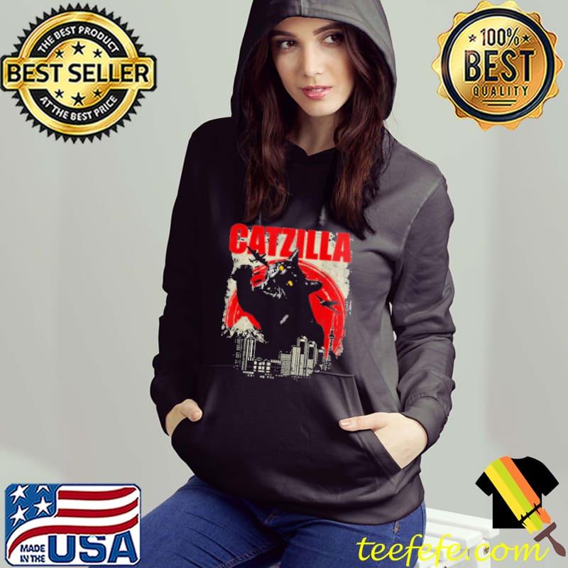 Catzilla In City Cat Shirt Hoodie Catzilla In City Cat Shirt Hoodie