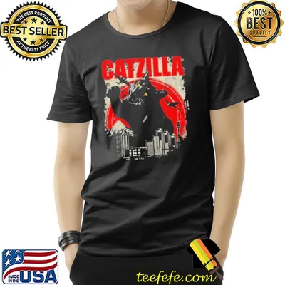 Catzilla In City Cat Shirt