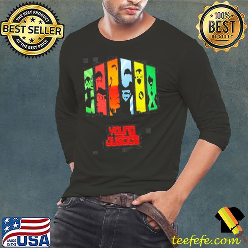 Characters of young justice digital arts for fans Long Sleeve Tee Characters of young justice digital arts for fans Long Sleeve Tee
