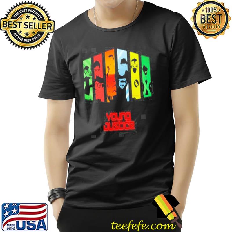 Characters of young justice digital arts for fans shirt Characters of young justice digital arts for fans shirt