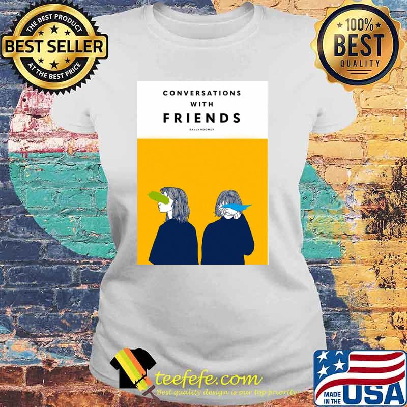 Conversations with friends minimal hooded Laides tee Conversations with friends minimal hooded Laides tee