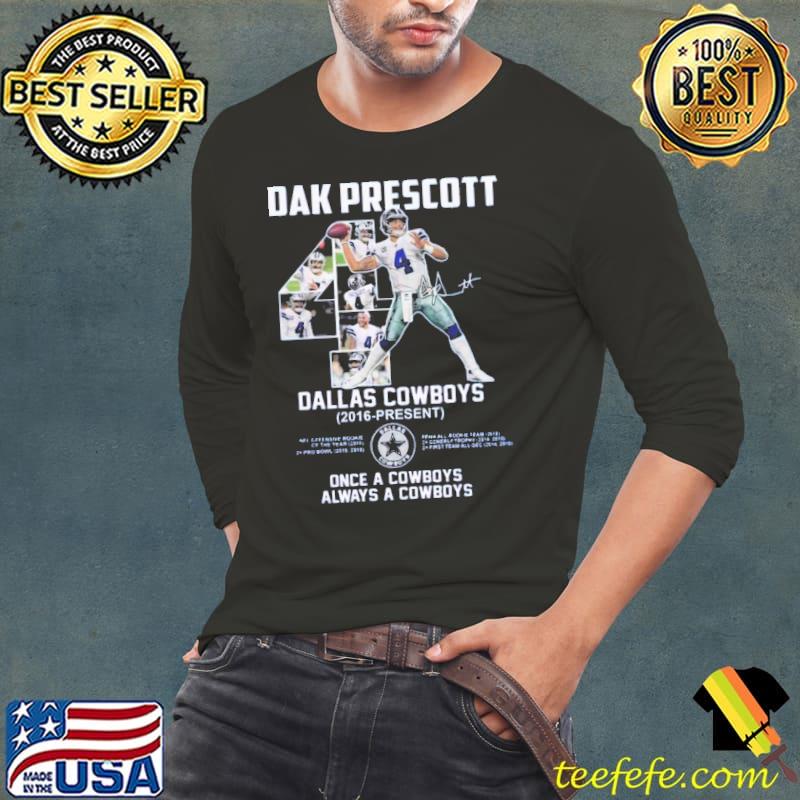 Dak prescott in Dallas Cowboys signature Long Sleeve Tee Dak prescott in Dallas Cowboys signature Long Sleeve Tee