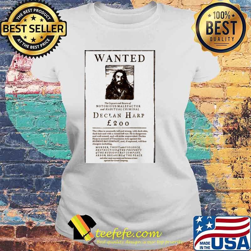 Declan harp wanted jason momoa hooded Laides tee Declan harp wanted jason momoa hooded Laides tee