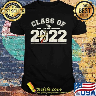 Disney Mickey And Friends Pluto Class Of 2022 Graduation T-Shirt