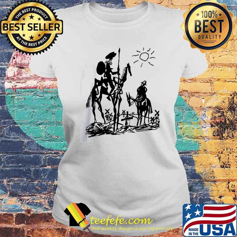 Don quixote vintage tilting with windmills Laides tee Don quixote vintage tilting with windmills Laides tee