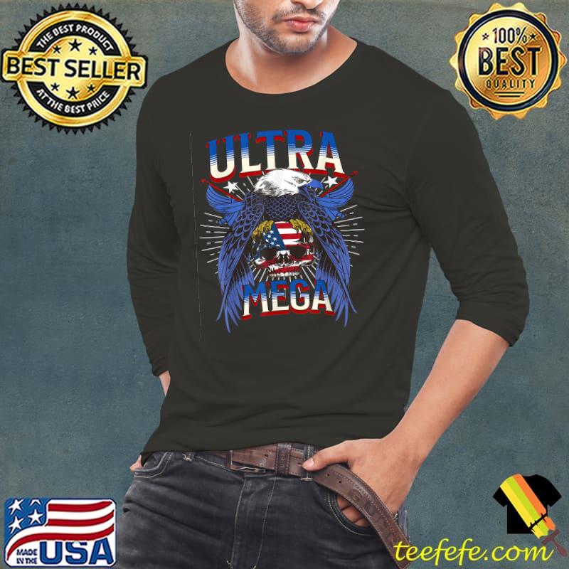 Eagle Holding Usa Flag Ultra Mega 2022 T-Shirt Long Sleeve Tee Eagle Holding Usa Flag Ultra Mega 2022 T-Shirt Long Sleeve Tee