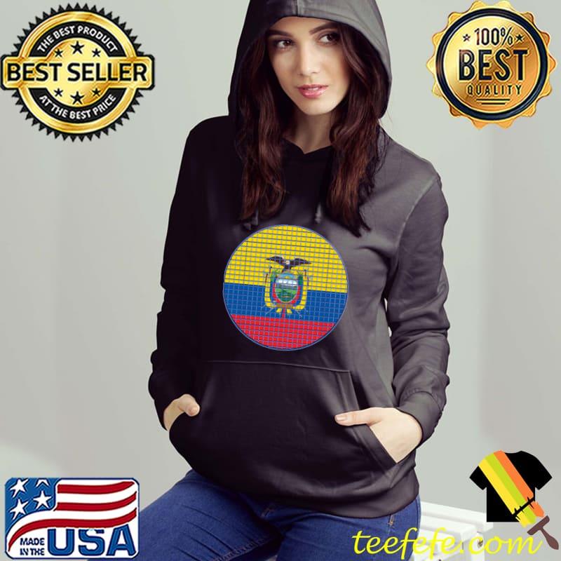 Ecuador Flag Rounded - Squares Pixel Classic T-Shirt Hoodie Ecuador Flag Rounded - Squares Pixel Classic T-Shirt Hoodie