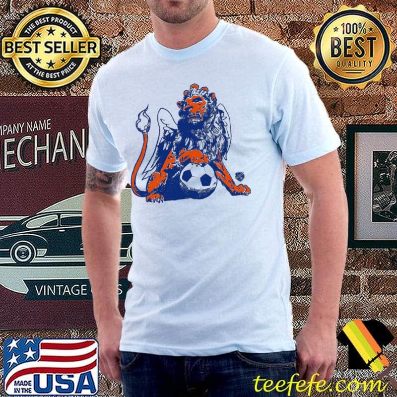FC Cincinnati Lion and Ball Sketch Shirt FC Cincinnati Lion and Ball Sketch Shirt