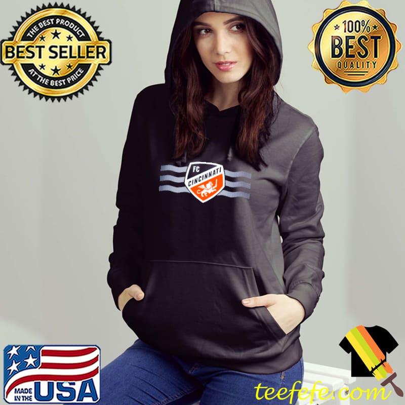 FC Cincinnati Shield and Waves Shirt Hoodie FC Cincinnati Shield and Waves Shirt Hoodie