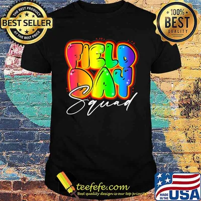 Field Day Squad Teacher Kids Boys Girls Student School Cute T-Shirt