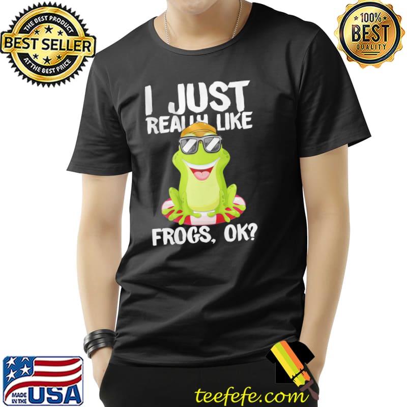 Frog swimming float I just really like frogs ok summer Unisex Frog swimming float I just really like frogs ok summer Unisex