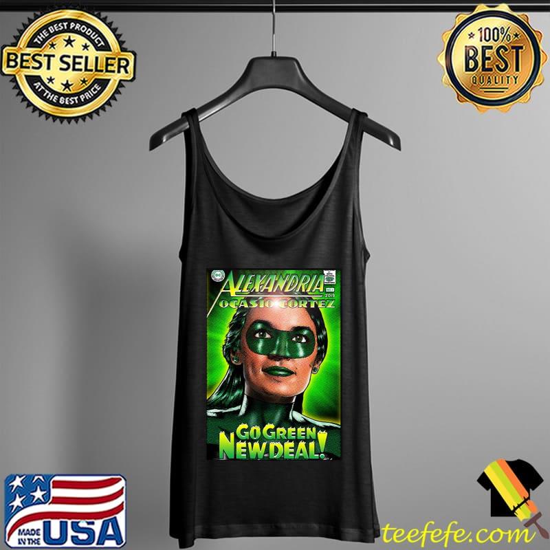 Go green alexandria ocasio cortez design Tank Top Go green alexandria ocasio cortez design Tank Top