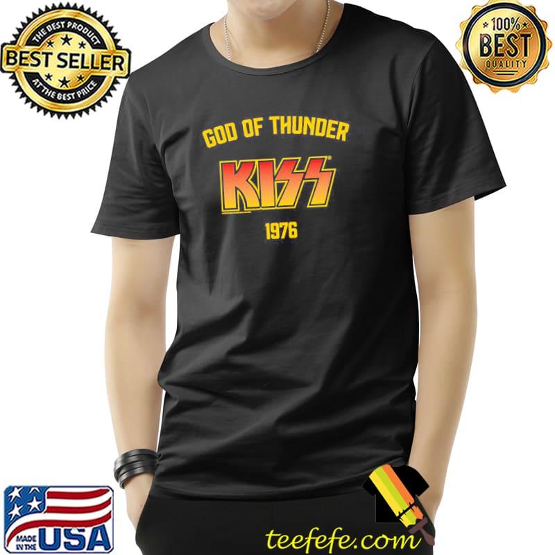 God of thunder kiss band design shirt God of thunder kiss band design shirt