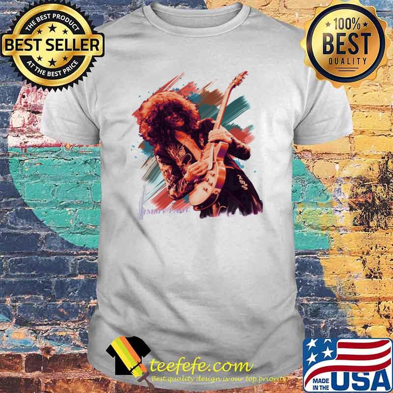 Guitar legend jimmy page guitar hard rock shirt