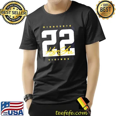 Harrison smith 22 signature Minnesota vikings shirt