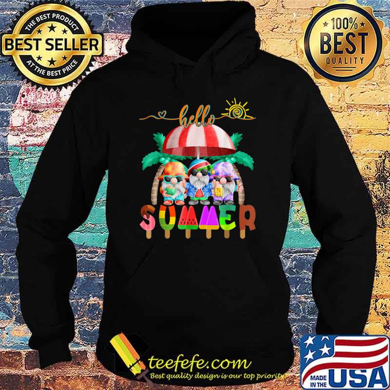 Hello Summer Gnome Funny Beach Summer Vacation T-Shirt Hoodie Hello Summer Gnome Funny Beach Summer Vacation T-Shirt Hoodie