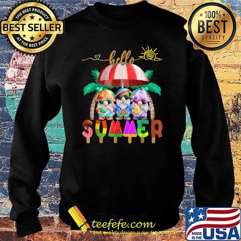 Hello Summer Gnome Funny Beach Summer Vacation T-Shirt Sweater Hello Summer Gnome Funny Beach Summer Vacation T-Shirt Sweater
