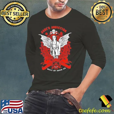 Iconic design of jane's addiction shirt