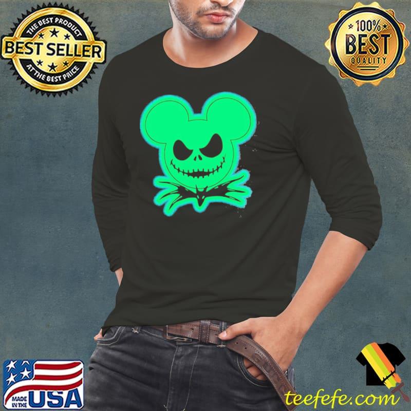 Inspired glow in the dark halloween Jack skellington mickey s Long Sleeve Tee Inspired glow in the dark halloween Jack skellington mickey s Long Sleeve Tee