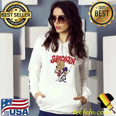 Jay ward and chicken cartoon super chicken shirt
