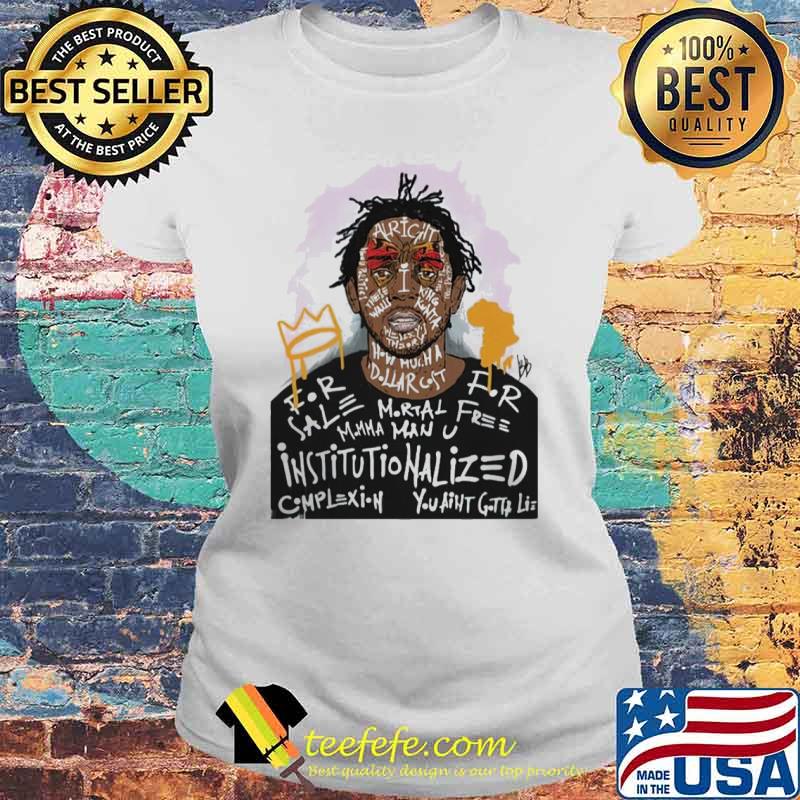 Kendrick lamar art hooded Laides tee Kendrick lamar art hooded Laides tee