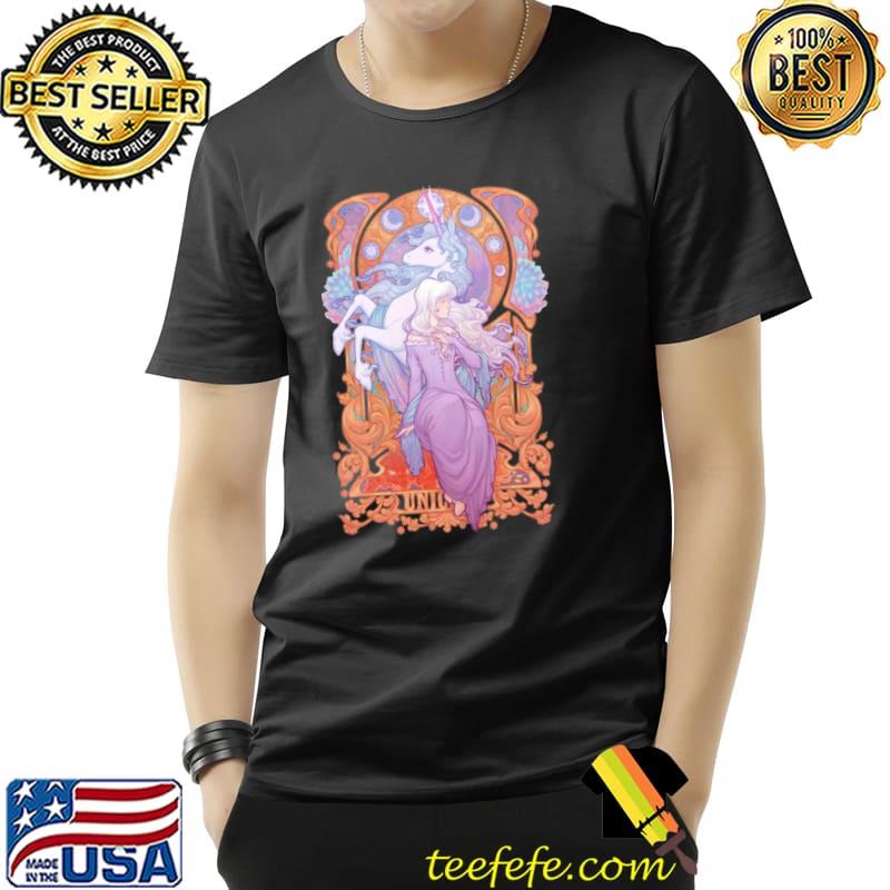 Lady amalthea the last unicorn fitted shirt
