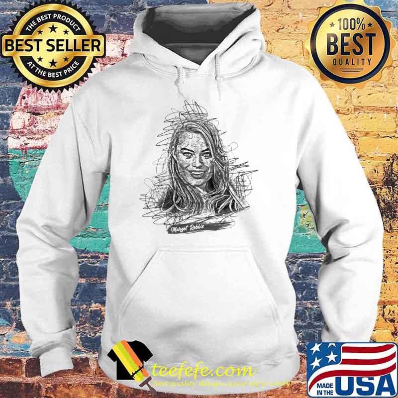 Margot robbie abstract sketch art hooded Hoodie Margot robbie abstract sketch art hooded Hoodie