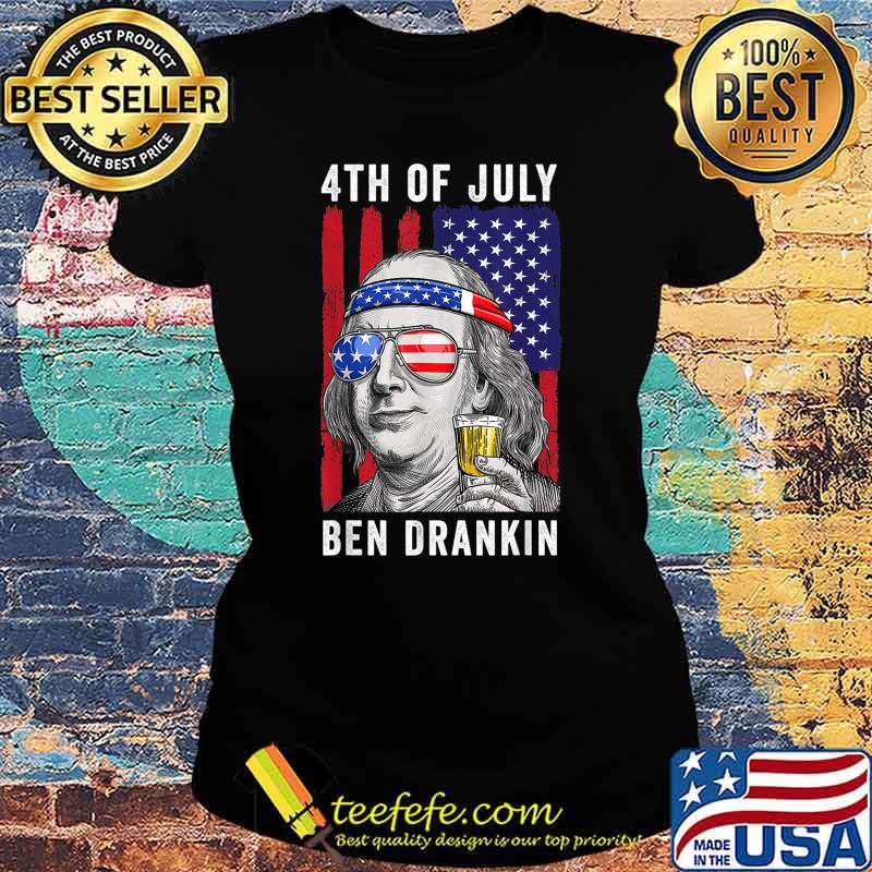 Mens Ben Drankin 4th Of July Usa Flag Vintage Independence Day T-Shirt Ladies tee Mens Ben Drankin 4th Of July Usa Flag Vintage Independence Day T-Shirt Ladies tee