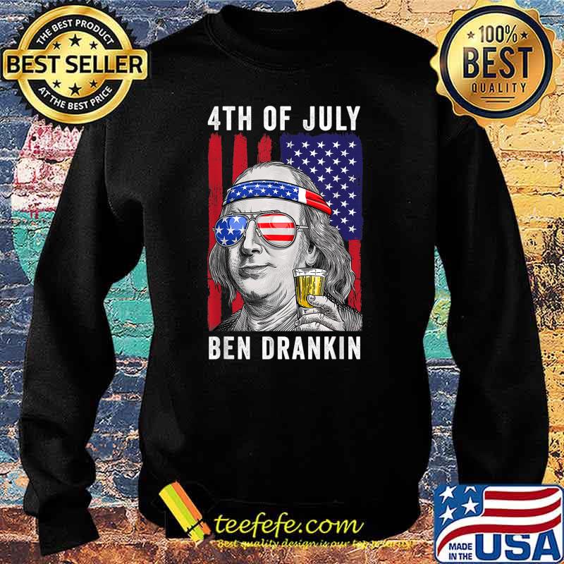 Mens Ben Drankin 4th Of July Usa Flag Vintage Independence Day T-Shirt Sweater Mens Ben Drankin 4th Of July Usa Flag Vintage Independence Day T-Shirt Sweater