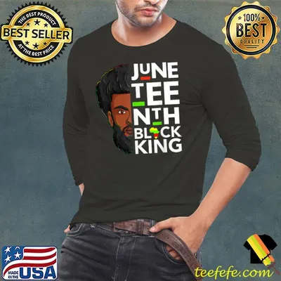 Mens Juneteenth 1865 Black King Shirt Father Dad T-Shirt
