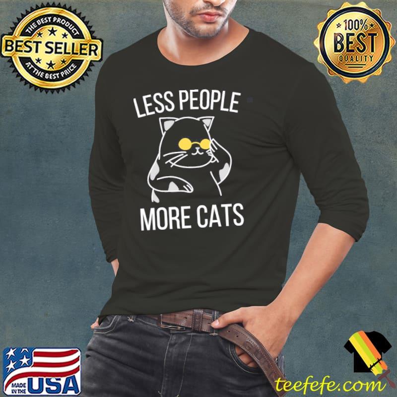 More cats kitten lovers less people trending Long Sleeve Tee More cats kitten lovers less people trending Long Sleeve Tee